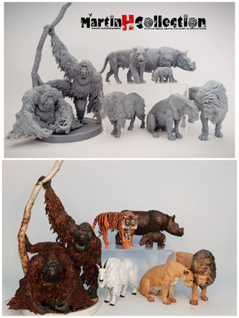 3D tisk modelů od Animal Den Miniatures